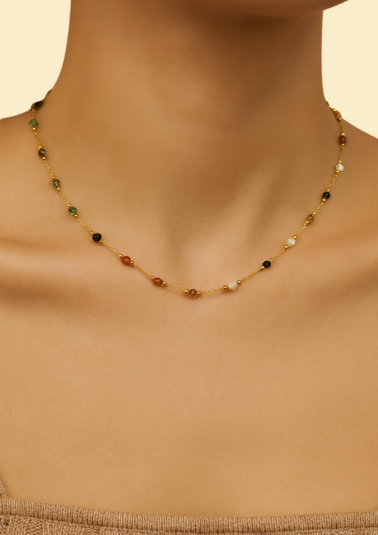 マルチストーンネックレス | Multi Stone Necklace